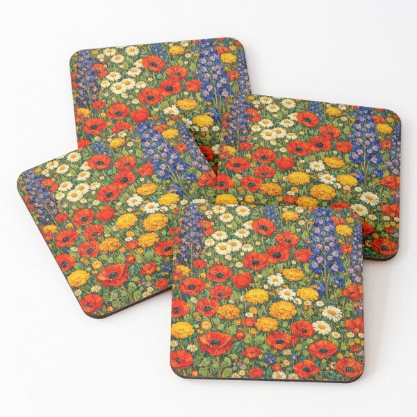 Item preview, Vibrant Wildflower Meadow Oil Painting Style Flower Field designed and sold by Owcomm.