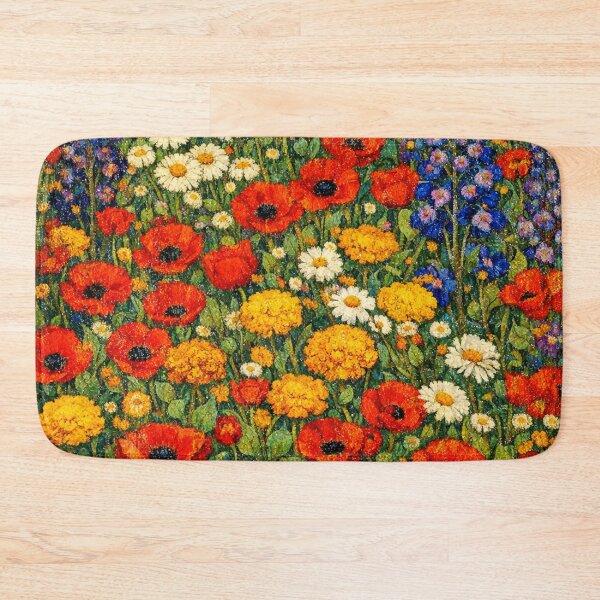Item preview, Vibrant Wildflower Meadow Oil Painting Style Flower Field designed and sold by Owcomm.