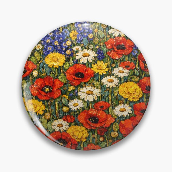 Item preview, Vibrant Wildflower Meadow Oil Painting Style designed and sold by Owcomm.