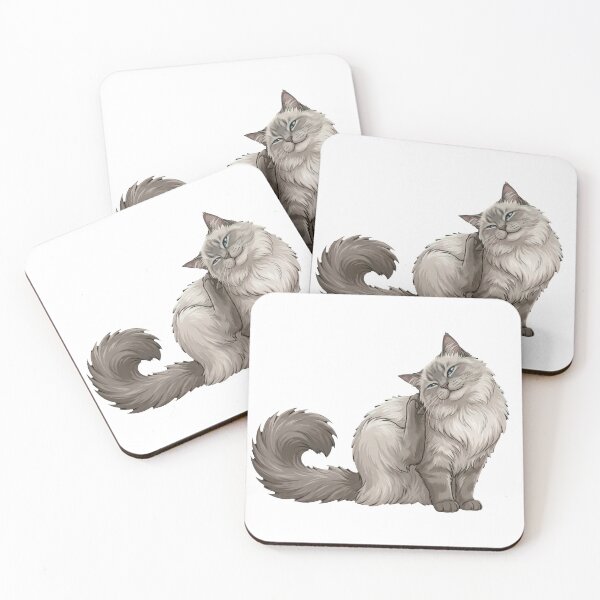 Item preview, Ragdoll Cat Mood #06: Happy Scratching designed and sold by Quiet Joy Studio.