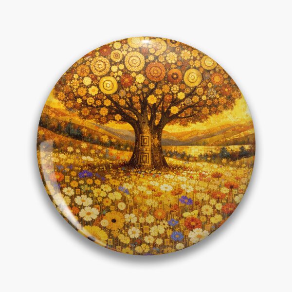 Item preview, Golden Tree of Life Mosaic Meadow designed and sold by Owcomm.