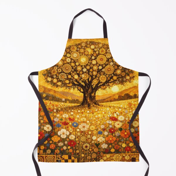 Item preview, Golden Tree of Life Mosaic over Wildflower Meadow designed and sold by Owcomm.