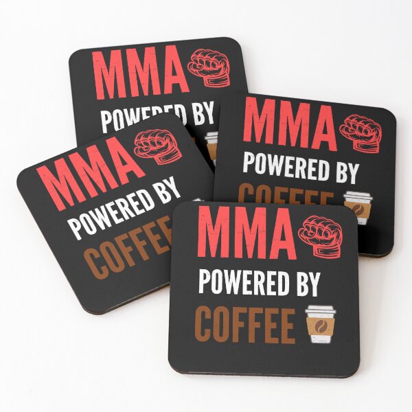 Item preview, MMA Powered By Coffee Retro Vintage Boxing Design designed and sold by WildTrace.