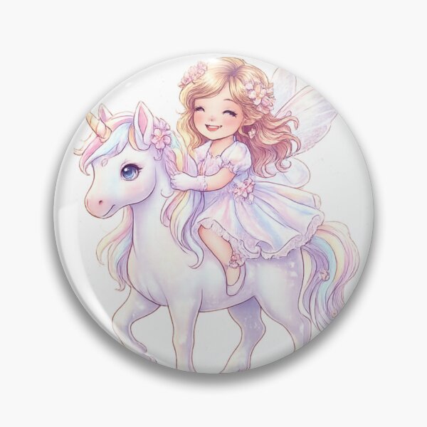 Item preview, Magical Fairy Girl Riding Unicorn PNG | Cute Pastel Fantasy Clipart designed and sold by arifali786.