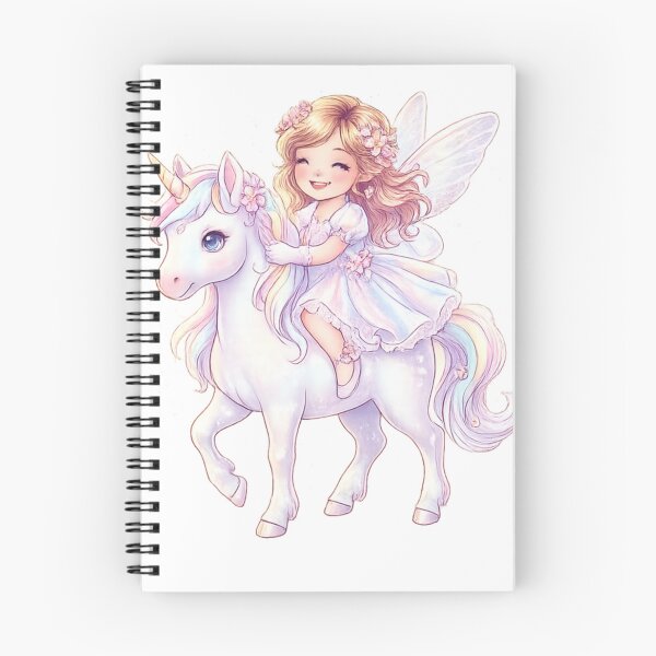 Item preview, Magical Fairy Girl Riding Unicorn PNG | Cute Pastel Fantasy Clipart designed and sold by arifali786.