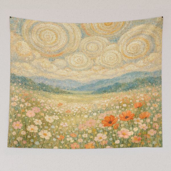 Item preview, Sunlit Field of Dreams Impressionist Flower Meadow designed and sold by Owcomm.