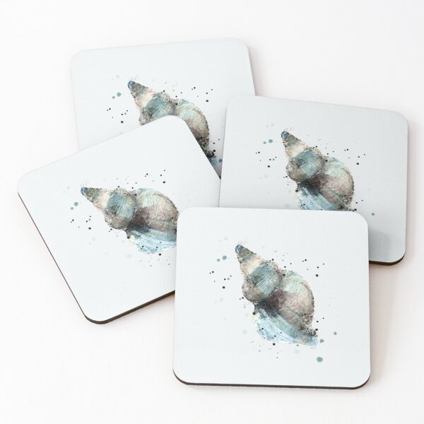 Item preview, Watercolour Sea Snail Shell Coastal  designed and sold by WhiteBreeze.