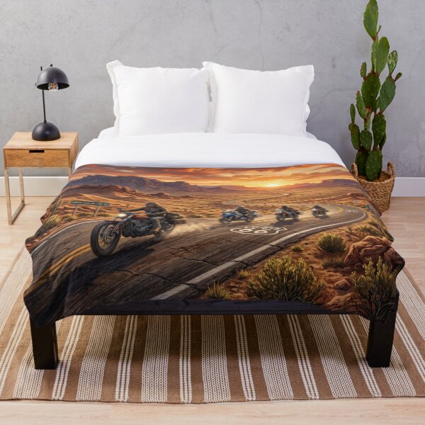 Item preview, Route 66 Motorcycle Adventure Sunset Ride designed and sold by Quiet life.