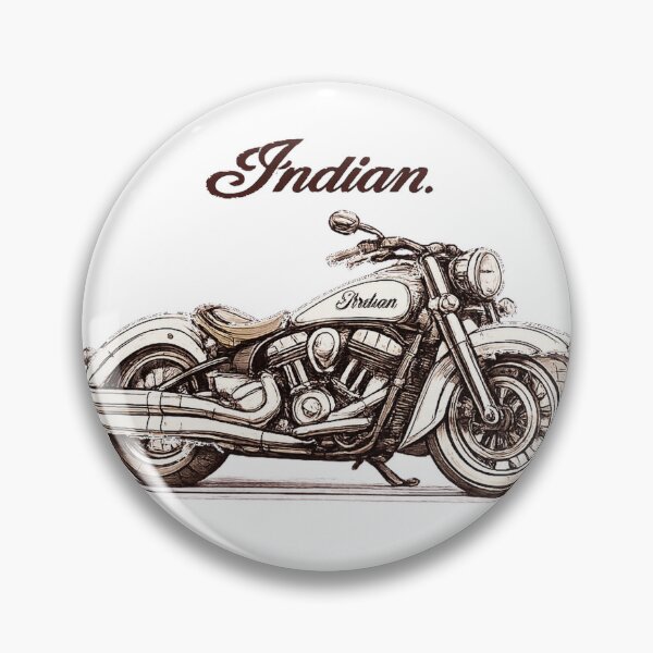 Artikelvorschau, Indian Motorcycle Classic – Vintage Biker-Skizzenkunst entworfen und verkauft von IronRoadCo.