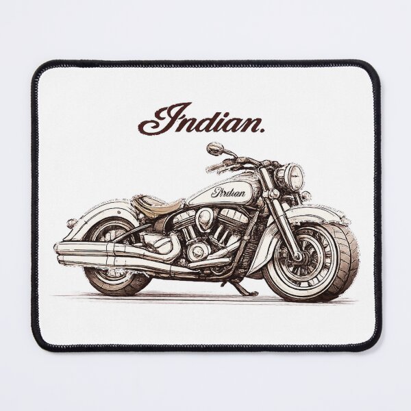 Item preview, Indian Motorcycle Classic — Vintage Biker Sketch Art designed and sold by IronRoadCo.