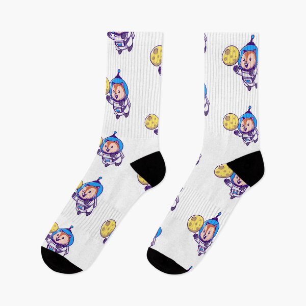 Item preview, Cute Squirrel Astronaut Floating In Space Cartoon designed and sold by Clara D 	 Leclair.