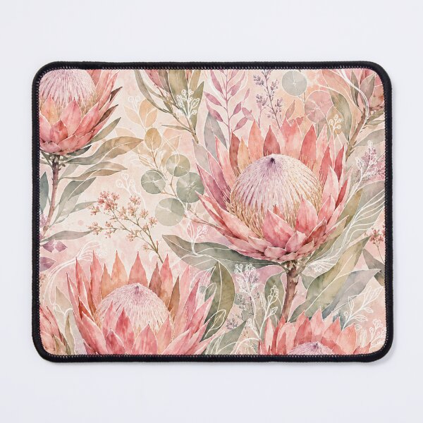 Item preview, Blush Pink Protea Watercolor Botanical Floral Design designed and sold by Serenity2Co.