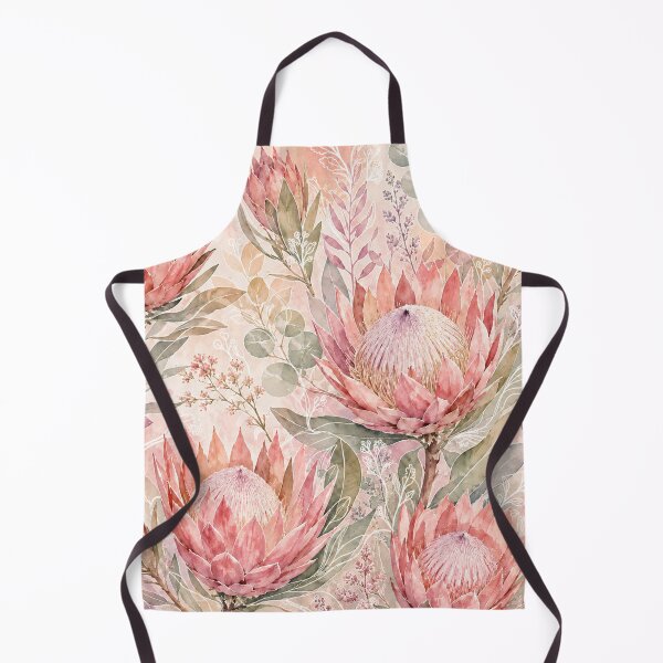 Item preview, Blush Pink Protea Watercolor Botanical Floral Design designed and sold by Serenity2Co.