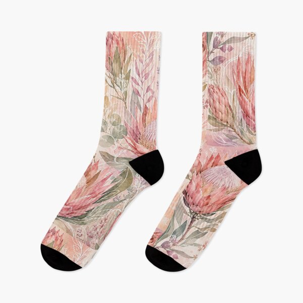 Item preview, Blush Pink Protea Watercolor Botanical Floral Design designed and sold by Serenity2Co.