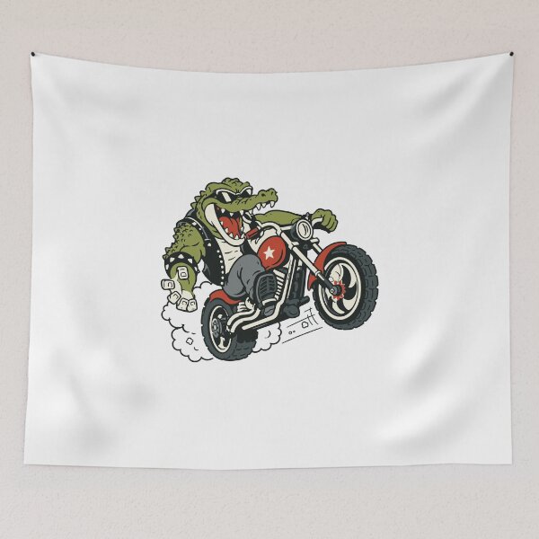 Item preview, Pop Art Crocodile Rider Fury on Wheels designed and sold by Artimax-Studio.