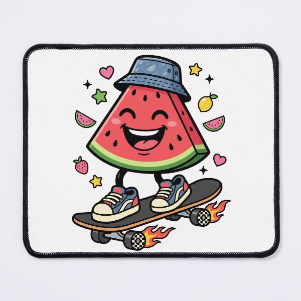 Item preview, Rad Skater Watermelon Retro 90s Streetwear Cartoon designed and sold by TeNovaStudio.