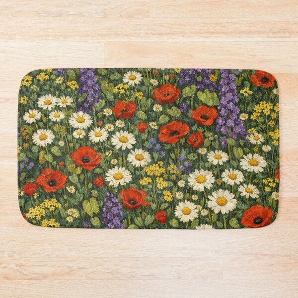 Item preview, Wildflower Meadow in Bloom Oil Painting Impressionist Floral Landscape designed and sold by Owcomm.