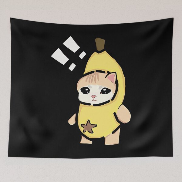 Item preview, Cute Banana Cat Kawaii Cartoon designed and sold by siennalabeoo.
