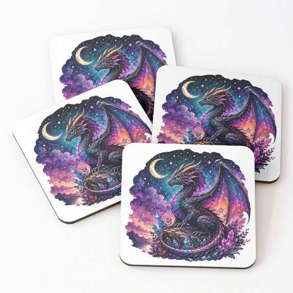 Item preview, Cosmic Celestial Dragon on Crystal Peak  designed and sold by Jaideep Walia.