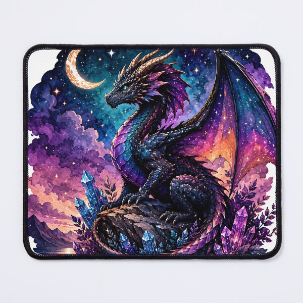Item preview, Cosmic Celestial Dragon on Crystal Peak  designed and sold by Jaideep Walia.