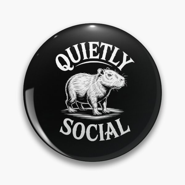 Item preview, Quietly Social Calm Ambivert Capybara  designed and sold by NaturEdeN.
