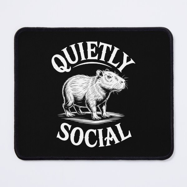 Item preview, Quietly Social Calm Ambivert Capybara designed and sold by NaturEdeN.
