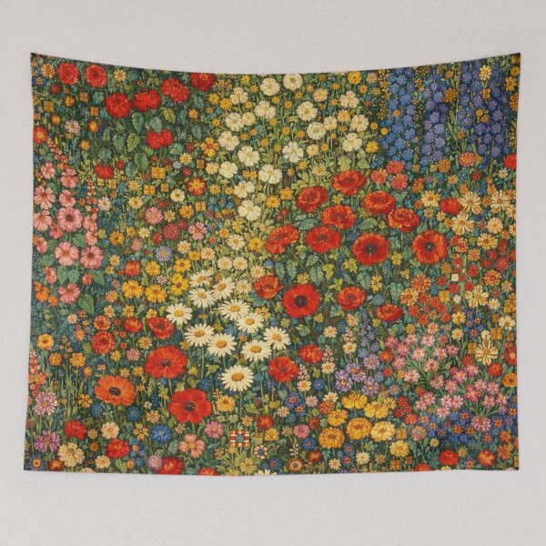 Item preview, Flower Garden Oil Painting Print designed and sold by Owcomm.