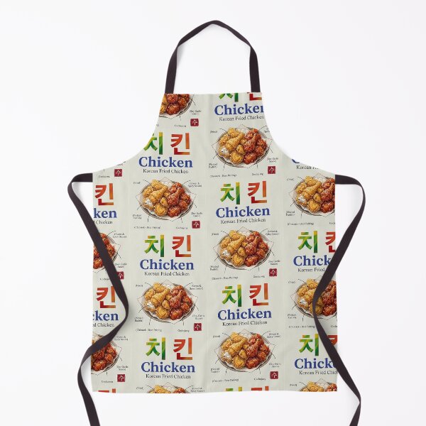 Item preview, Pollo frito coreano (Chimaek) - Póster minimalista de arte coreano con caracteres coreanos (Hangeul) designed and sold by SOOstudio73.