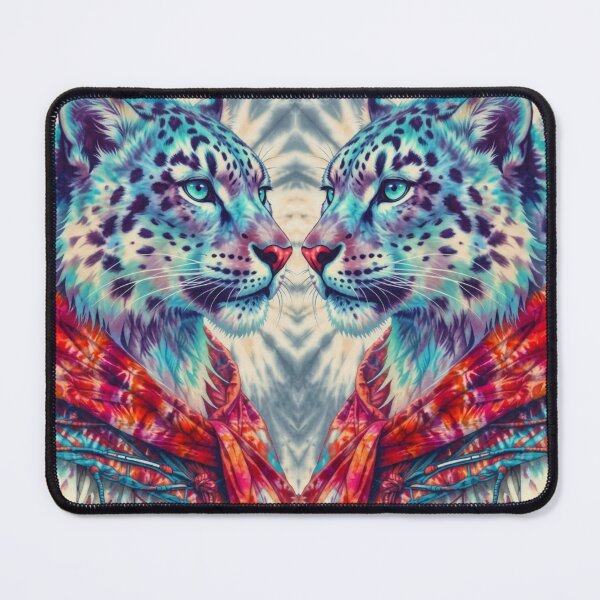 Item preview, Astral Nomad: The Tie-Dye Snow Leopard designed and sold by SilverSeaBKK.