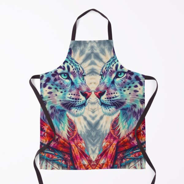 Item preview, Astral Nomad: The Tie-Dye Snow Leopard designed and sold by SilverSeaBKK.