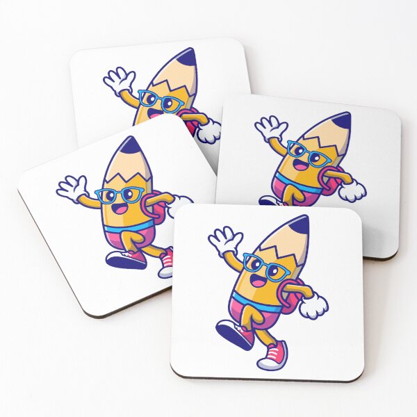 Item preview, Cute Back To School Pencil Cartoon Character designed and sold by Clara D 	 Leclair.