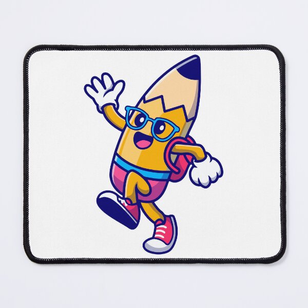 Item preview, Cute Back To School Pencil Cartoon Character designed and sold by Clara D 	 Leclair.