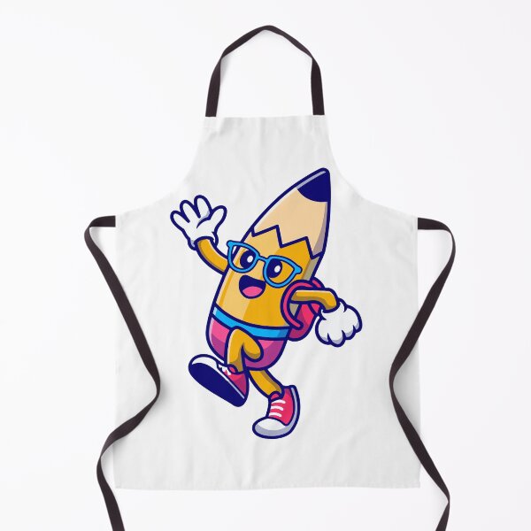Item preview, Cute Back To School Pencil Cartoon Character designed and sold by Clara D 	 Leclair.