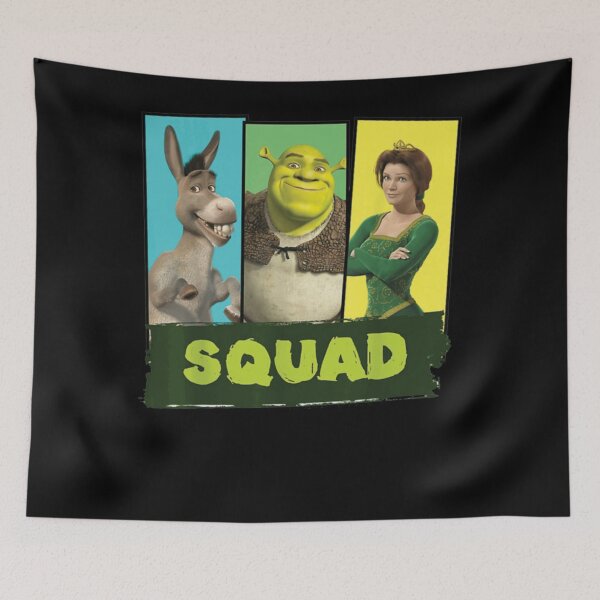 Item preview, Shrek Squad Group Shot Panel Lineup Swamped Vintage Cartoon designed and sold by siennalabeoo.