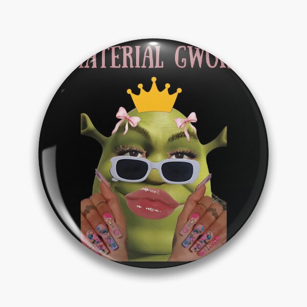 Item preview, material gworl funny shrek meme baddie shrek designed and sold by siennalabeoo.