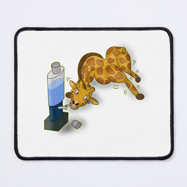 Item preview, Cute Kawaii Giraffe Staying Hydrated designed and sold by BalRaju-Doodles.