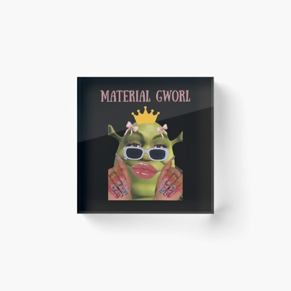 Item preview, material gworl funny shrek meme baddie shrek designed and sold by siennalabeoo.