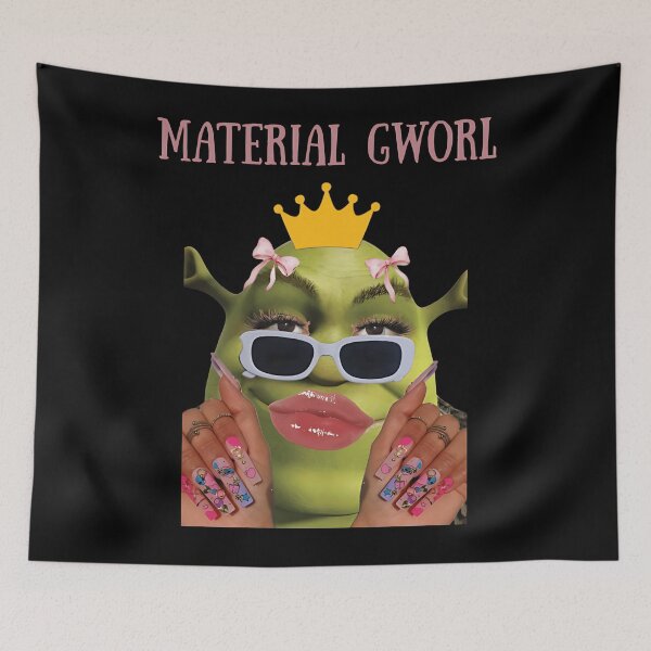 Item preview, material gworl funny shrek meme baddie shrek designed and sold by siennalabeoo.