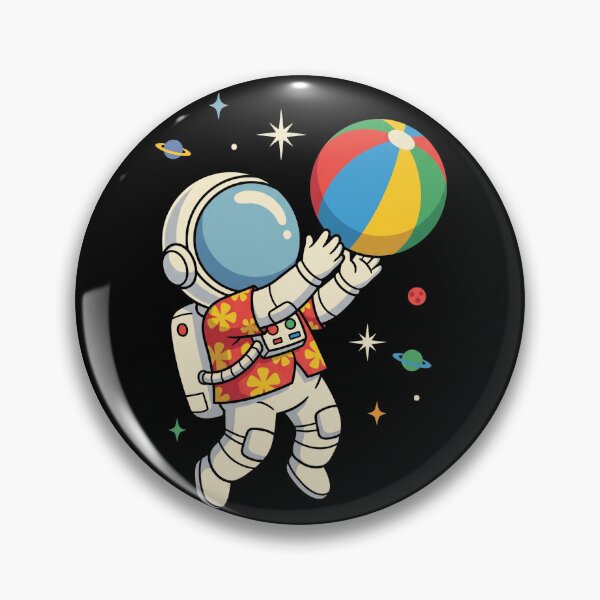 Item preview, Astronaut Summer Vacation Hawaiian Shirt Beach Ball designed and sold by TeNovaStudio.