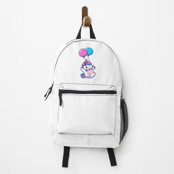 Item preview, Cute Unicorn Floating With Colorful Balloons Cartoon designed and sold by Clara D 	 Leclair.