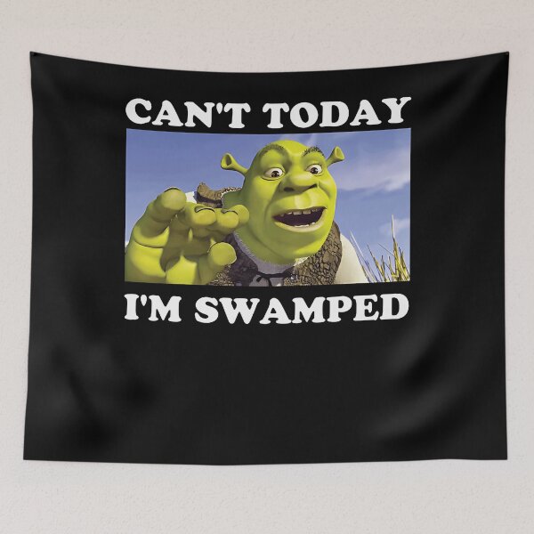 Item preview, Shrek Can't Today I'm Swamped Shrek Vintage Cartoon designed and sold by siennalabeoo.
