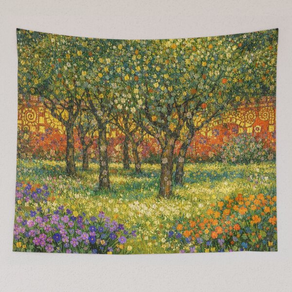 Item preview, Orchard Landscape Oil Painting Style designed and sold by Owcomm.