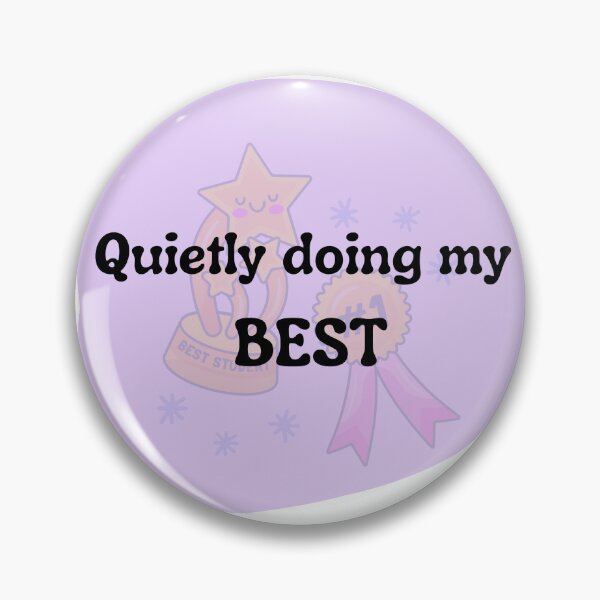 Item preview, Quietly Doing My Best Sticker | Gentle Motivation Quote | Soft Healing Pastel Design designed and sold by Pandey14.