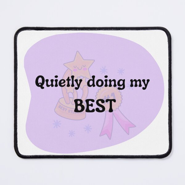 Item preview, Quietly Doing My Best Sticker | Gentle Motivation Quote | Soft Healing Pastel Design designed and sold by Pandey14.
