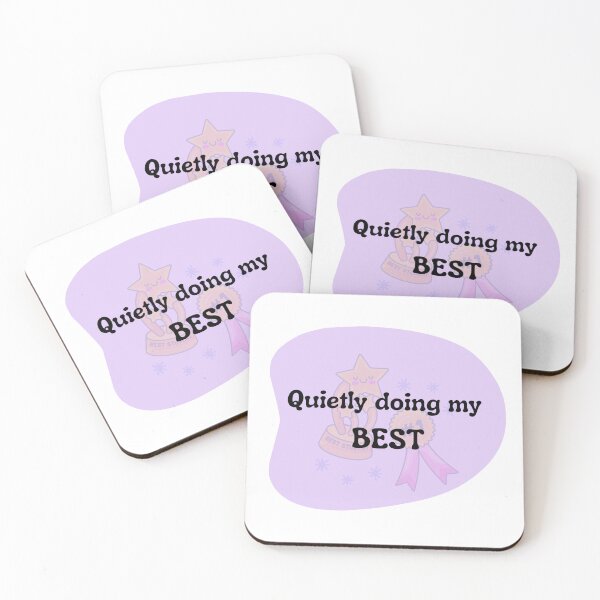 Item preview, Quietly Doing My Best Sticker | Gentle Motivation Quote | Soft Healing Pastel Design designed and sold by Pandey14.