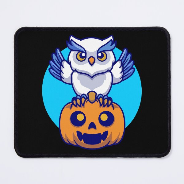Item preview, Cute Halloween Owl Sitting On Jack O Lantern Pumpkin designed and sold by Clara D Leclair.