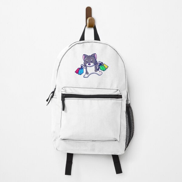 Item preview, Cute Cat Enjoying Shopping Spree Cartoon designed and sold by Clara D 	 Leclair.