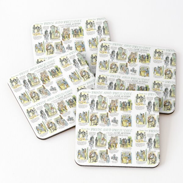 Item preview, Scenes From Pride and Prejudice 1895 artwork by C. E. Brock  designed and sold by Love30smovies.