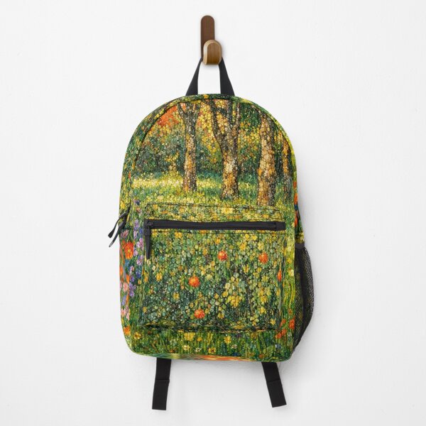 Item preview, Mosaic Garden with Fruit Trees and Wildflowers Colorful Botanical Painting designed and sold by Owcomm.