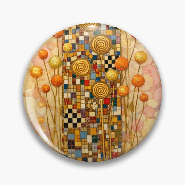 Item preview, Golden Mosaic Garden Art Nouveau Whimsical Floral Tapestry designed and sold by Owcomm.
